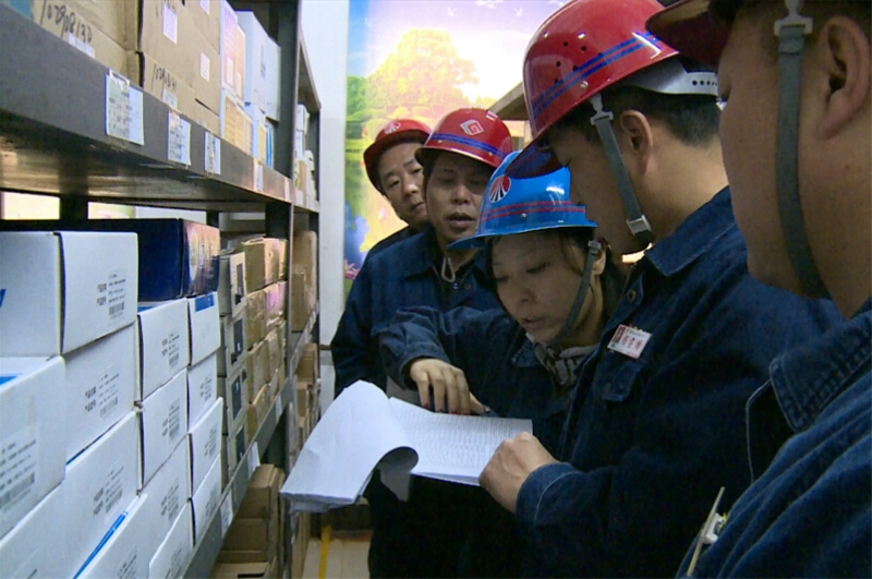 公司对各单位二级库房治理成果进行验收